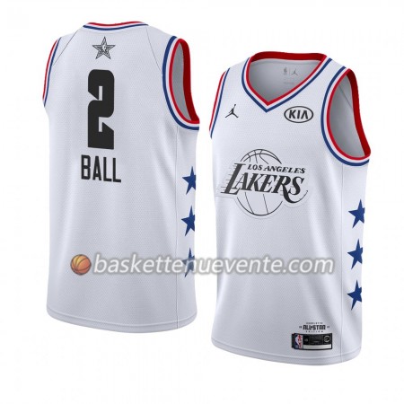 Maillot Basket Los Angeles Lakers  Lonzo Ball 2 2019 All-Star Jordan Brand Blanc Swingman - Homme